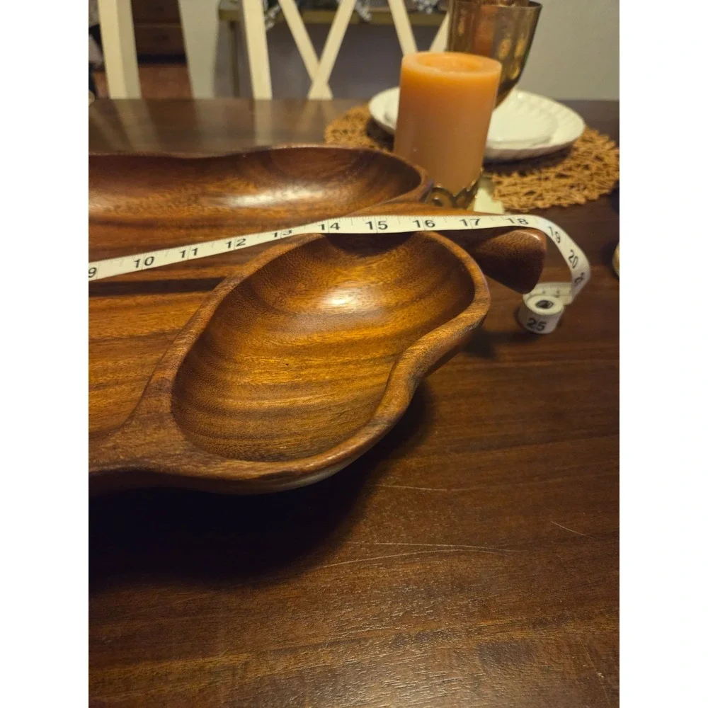 vintage monkey pod serving tray